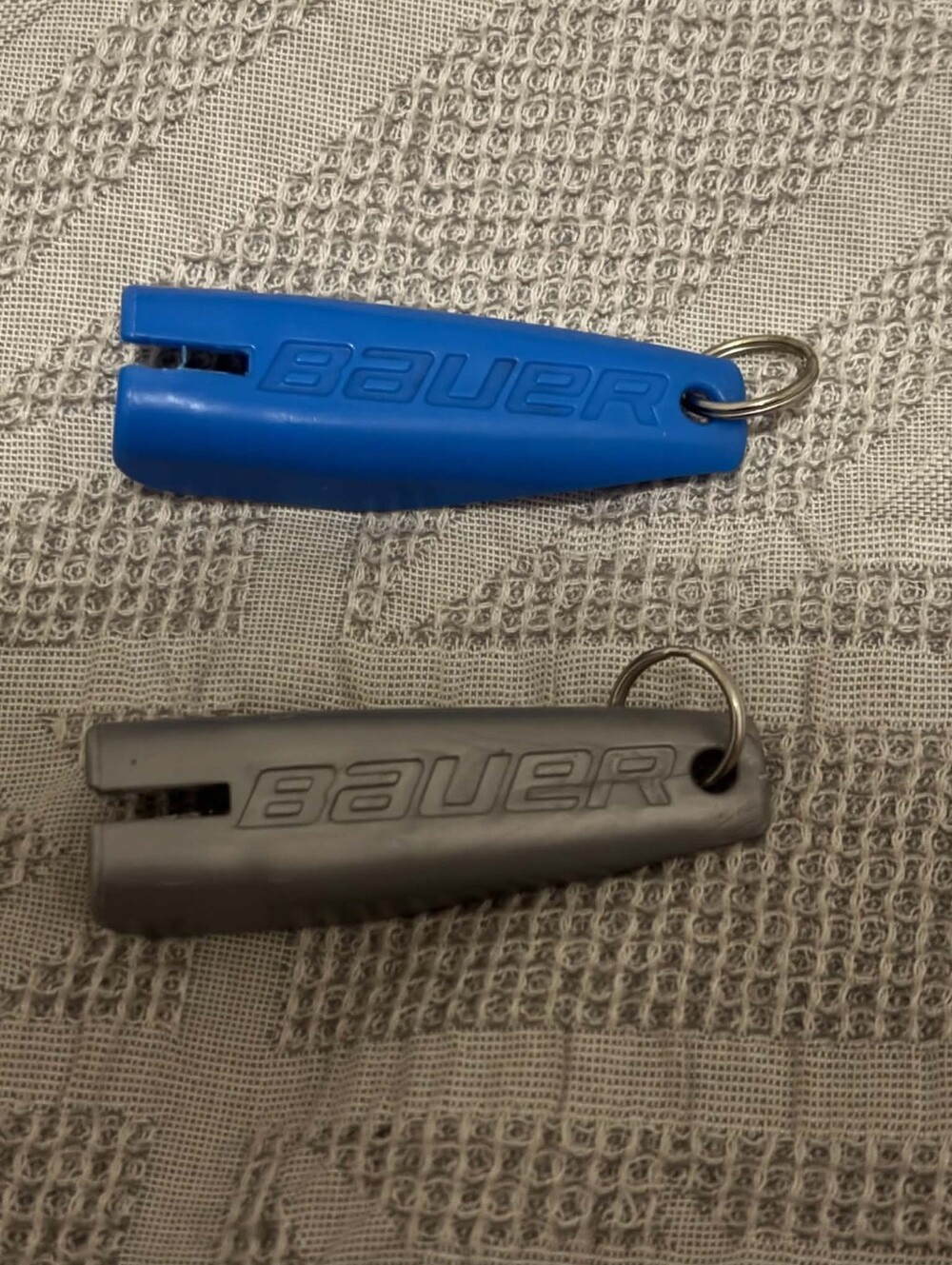 Lot Of 2 Bauer Hockey Steel Remover Tools With Key Rings